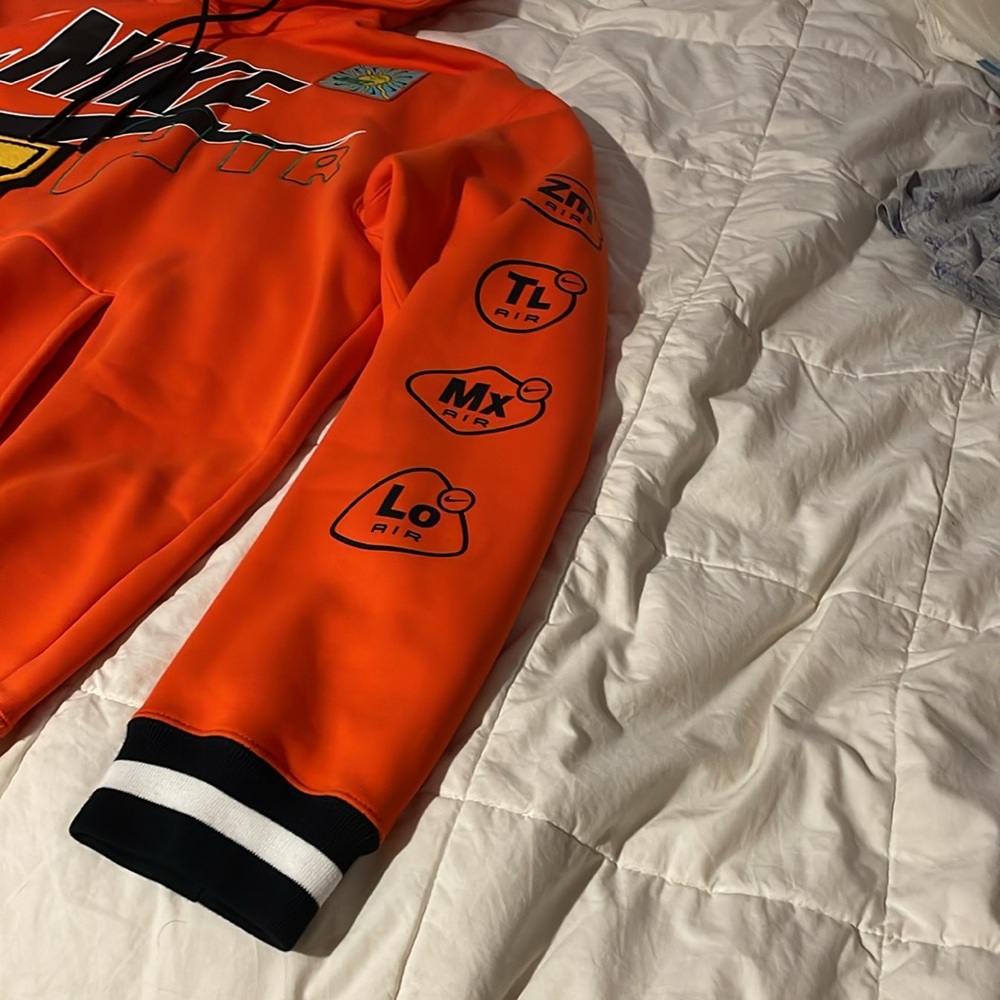 NIKE NSW Element Heavyweight Hoodie - Orange - Picture 3 of 7